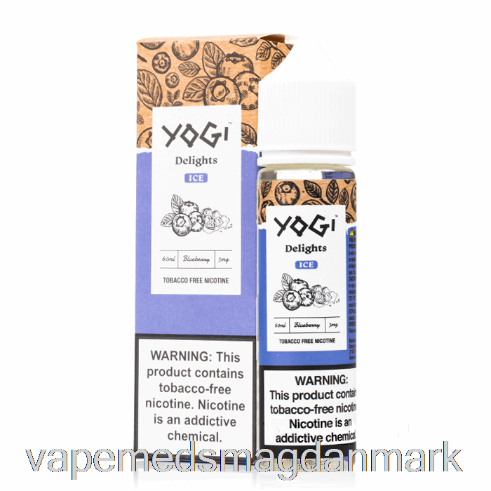 Vape Med Smag Blueberry Ice - Yogi Delights - 60ml 0mg